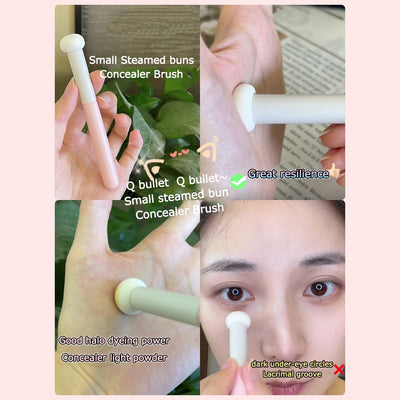 Woman Puff Makeup Brush